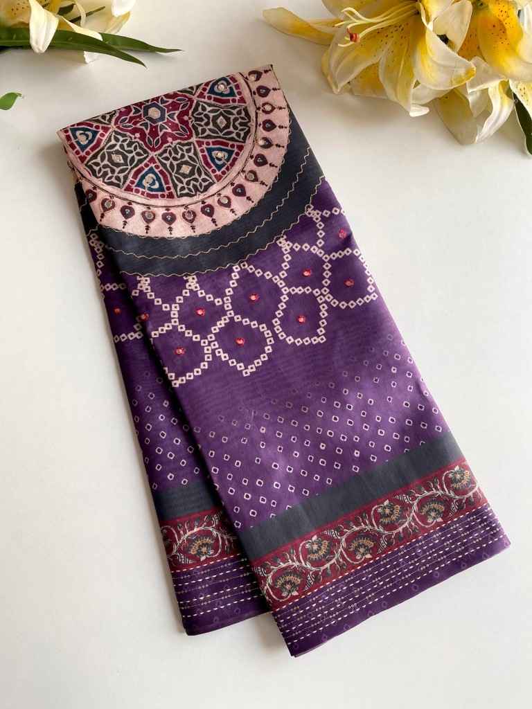 PREMIUM BLEND SILK BANDHANI PRINT SAREE AT WHOLESALE PRICE