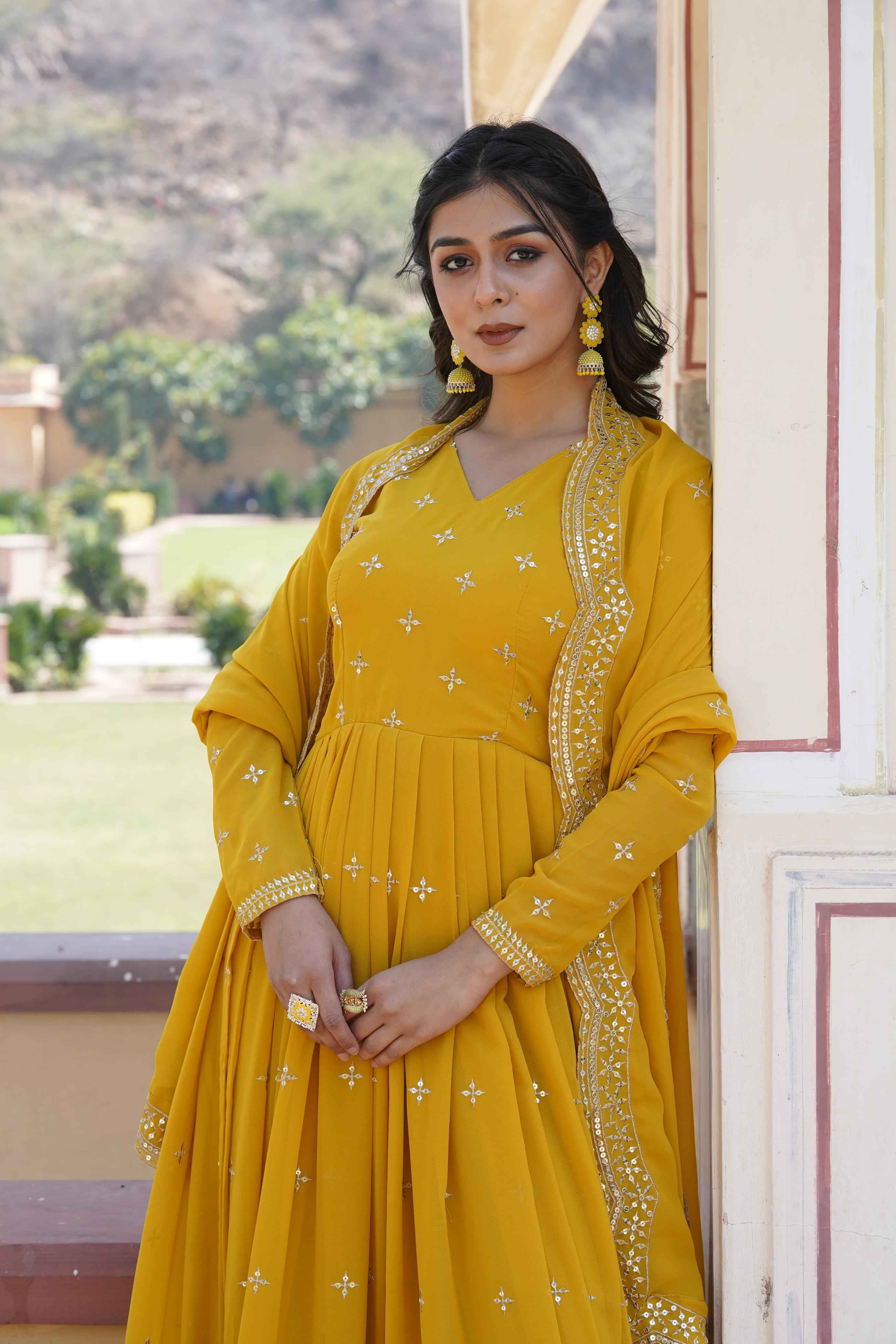 PREMIUM DESIGNER READYMADE EMBROIDERY GOWN COLLECTION WHOLESALE PRICE AT SHIVKRUPA ENTERPRISE