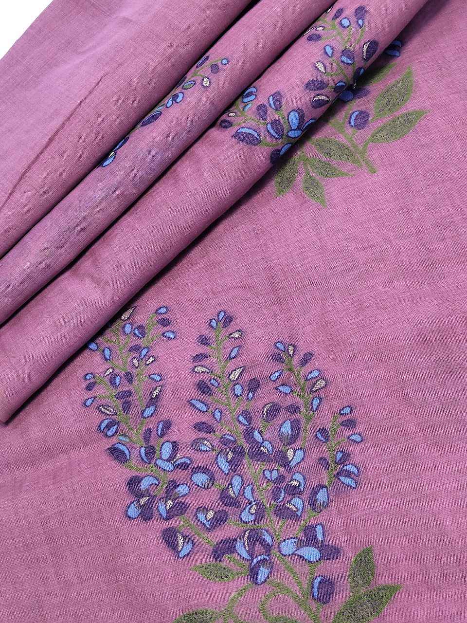 PREMIUM SOFT MUGA SILK FLORAL WEAVING SAREE AT WHOLESALE PRICE