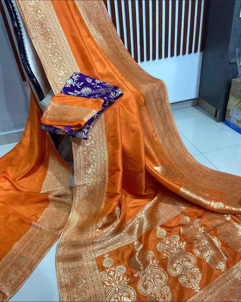 PURE BANARASI DOLA SILK GOLD ZARI WEAVING DESIGNER SAREES AT WHOLESALE PRICE
