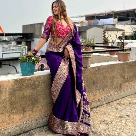 PURE BANARASI DOLA SILK GOLD ZARI WEAVING DESIGNER SAREES AT WHOLESALE PRICE