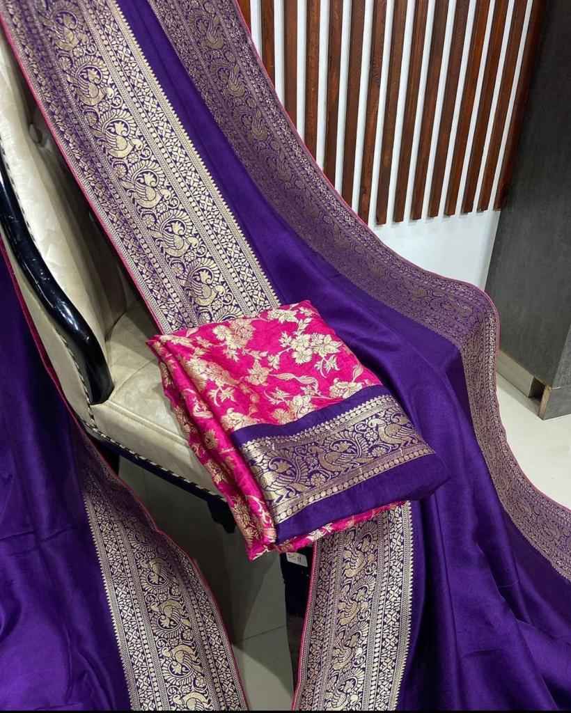 PURE BANARASI DOLA SILK GOLD ZARI WEAVING DESIGNER SAREES AT WHOLESALE PRICE
