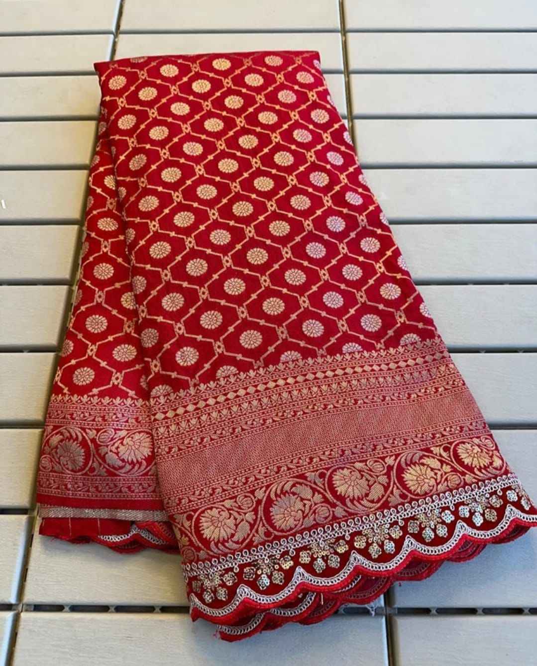 PURE CREPE KHADI SILK PATTU WITH ZARI WEAVING SAREE AT WHOLESALE PRICE