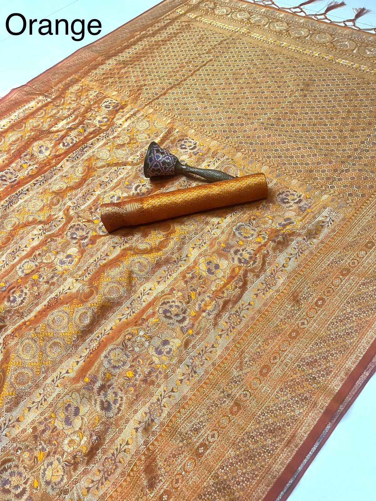PURE HEAVY SOFT BANARASI SILK WITH GOLD ZARI SAREE AT WHOLESALE PRICE