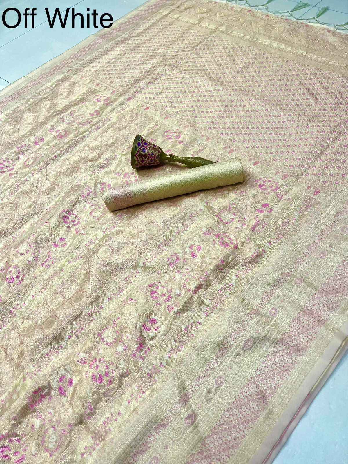 PURE HEAVY SOFT BANARASI SILK WITH GOLD ZARI SAREE AT WHOLESALE PRICE