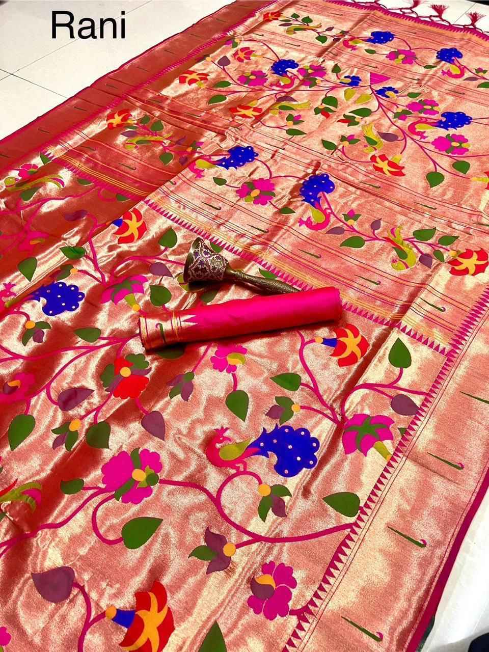 PURE KANCHIPURAM SILK WEAVING SAREE AT WHOLESALE PRICE