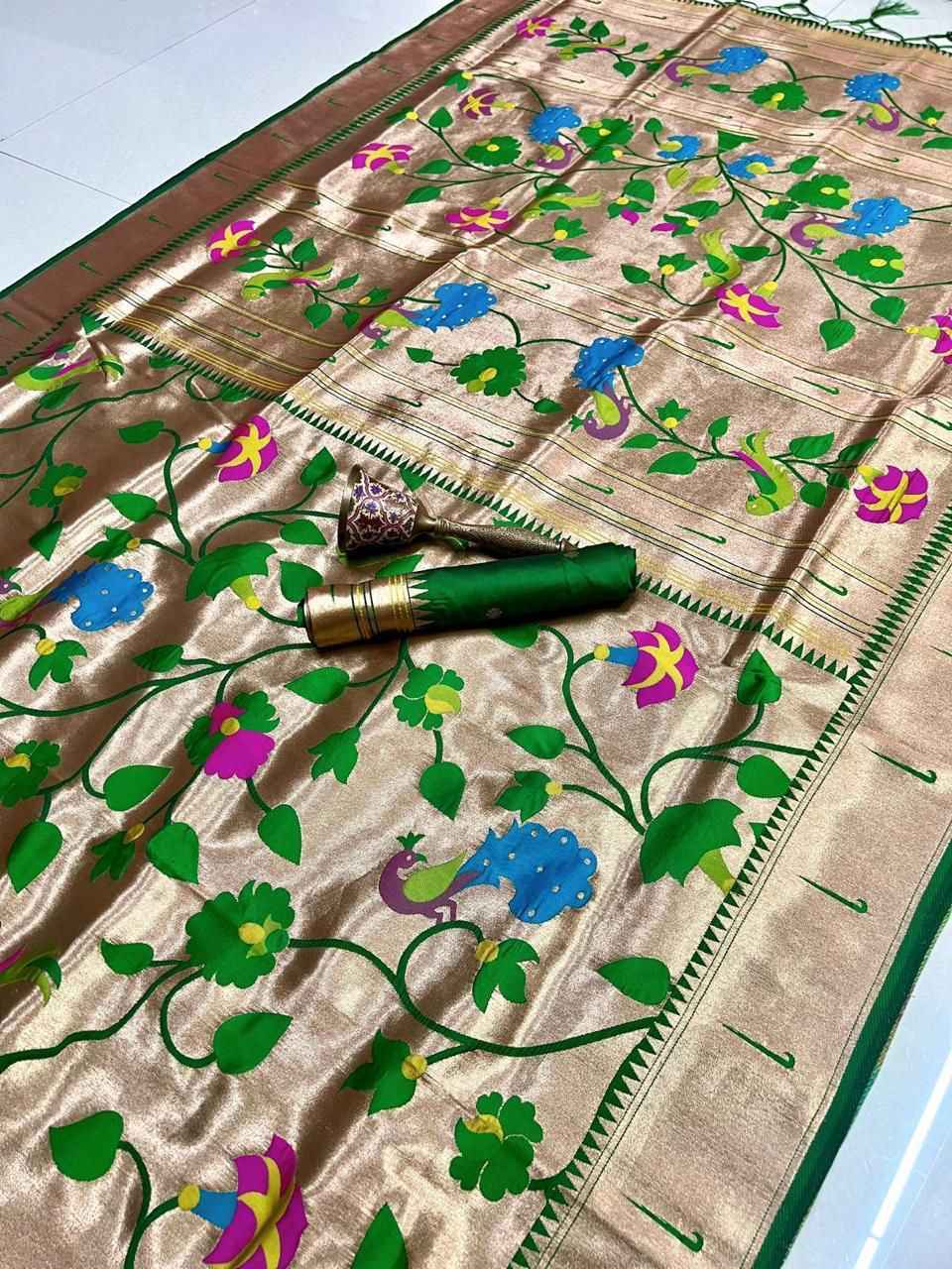 PURE KANCHIPURAM SILK WEAVING SAREE AT WHOLESALE PRICE