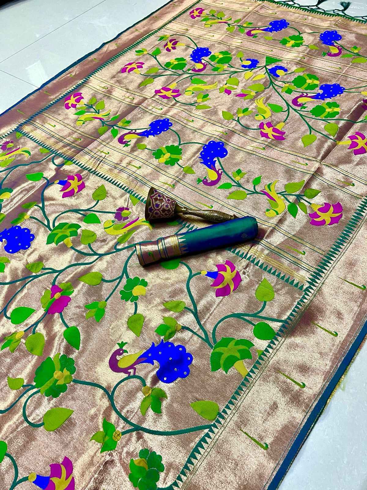 PURE KANCHIPURAM SILK WEAVING SAREE AT WHOLESALE PRICE