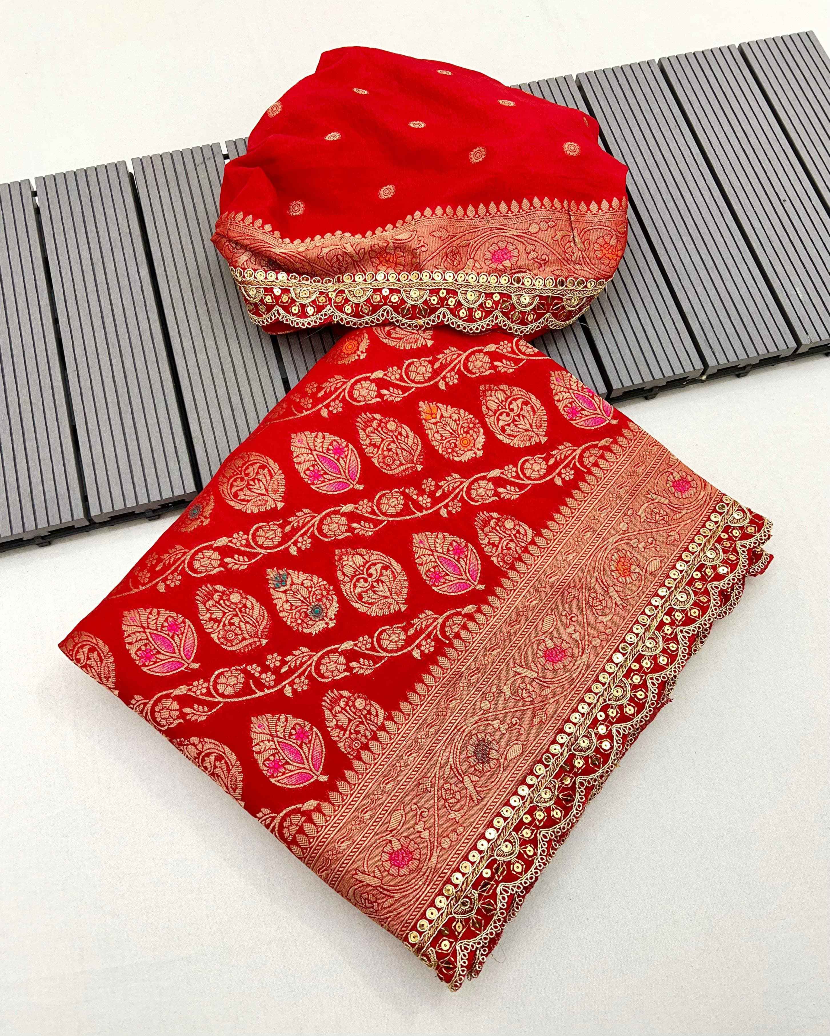 PURE KHADI GEORGETTE KANCHI BORDER SAREE AT WHOLESALE PRICE