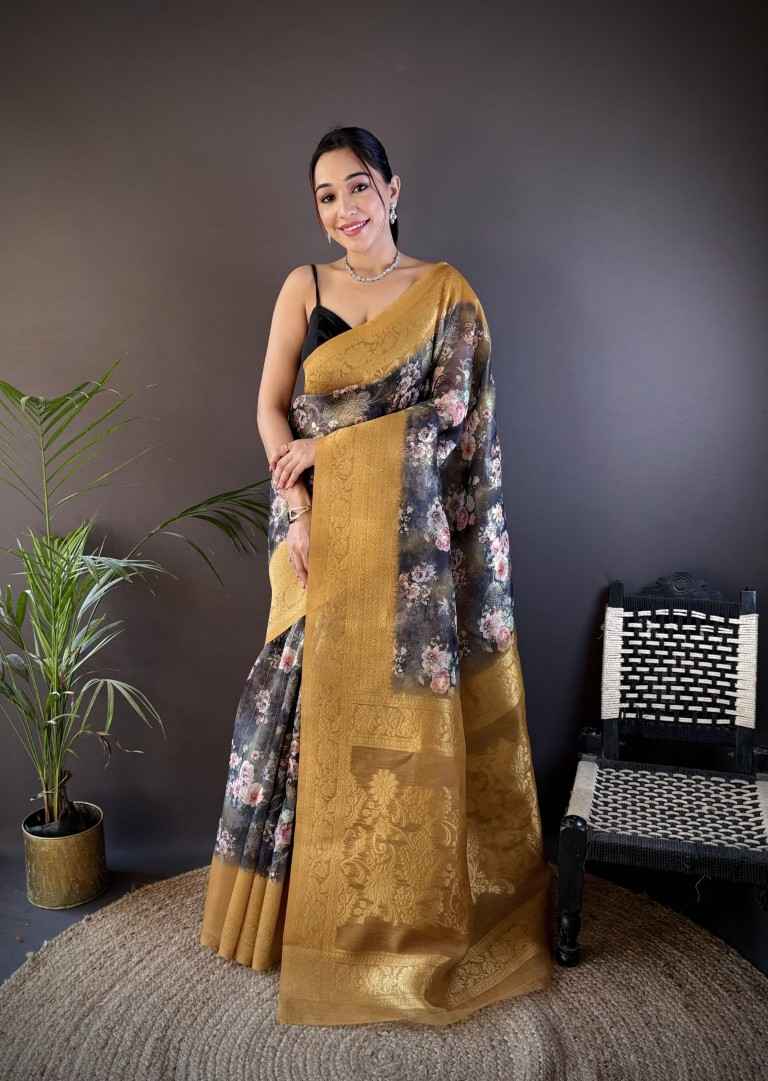 PURE MULBERRY SILK WITH JACARD WEAVING DESIGN SAREE AT WHOLESALE PRICE