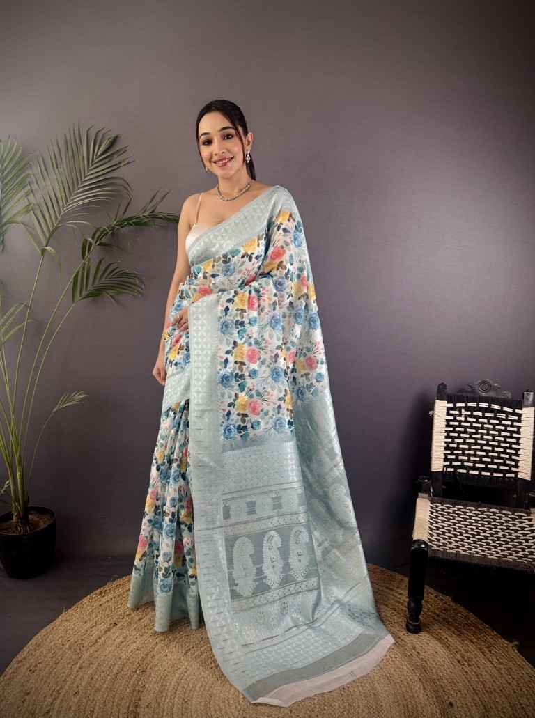 PURE MULBERRY SILK WITH JACARD WEAVING DESIGN SAREE AT WHOLESALE PRICE
