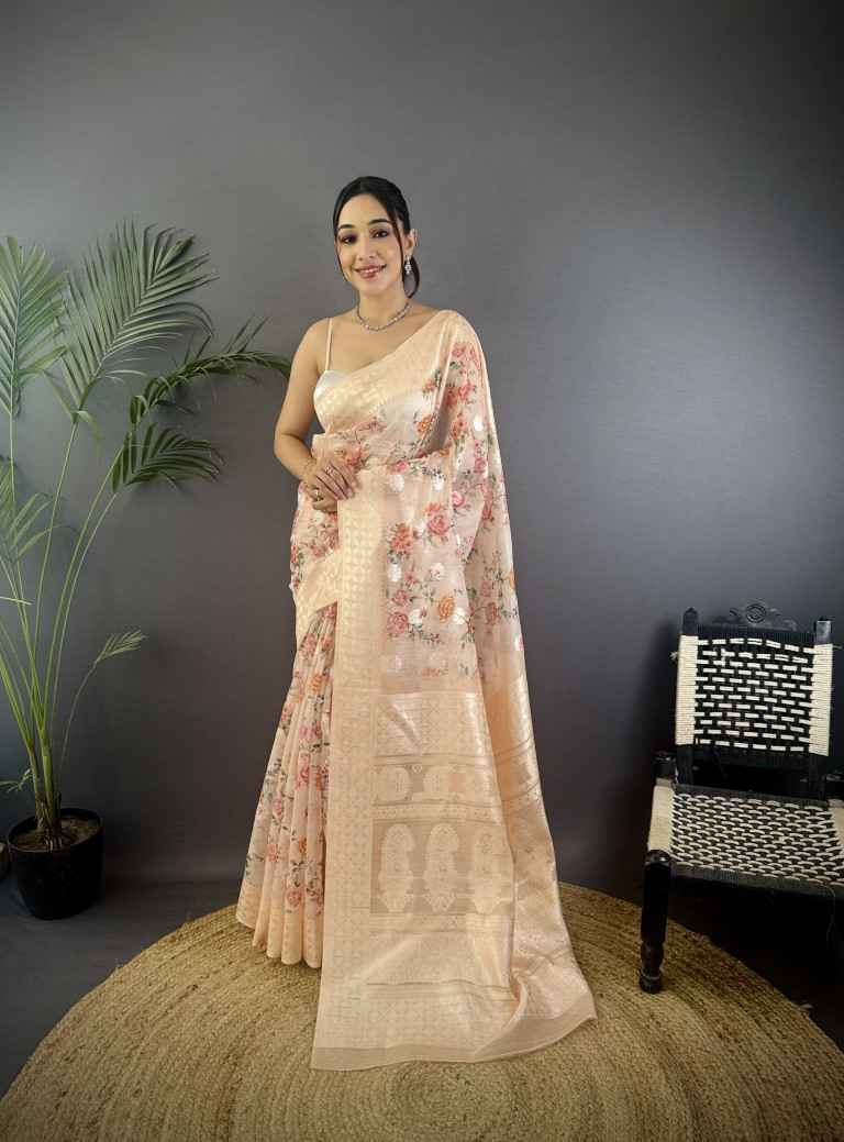 PURE MULBERRY SILK WITH JACARD WEAVING DESIGN SAREE AT WHOLESALE PRICE