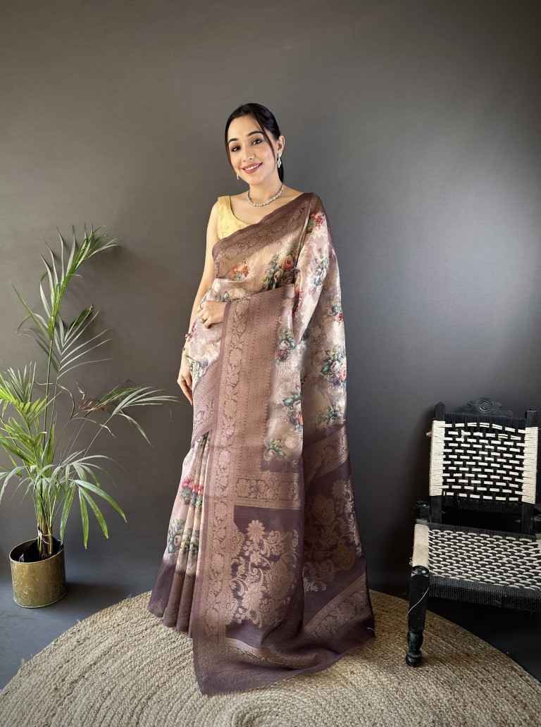 PURE MULBERRY SILK WITH JACARD WEAVING DESIGN SAREE AT WHOLESALE PRICE