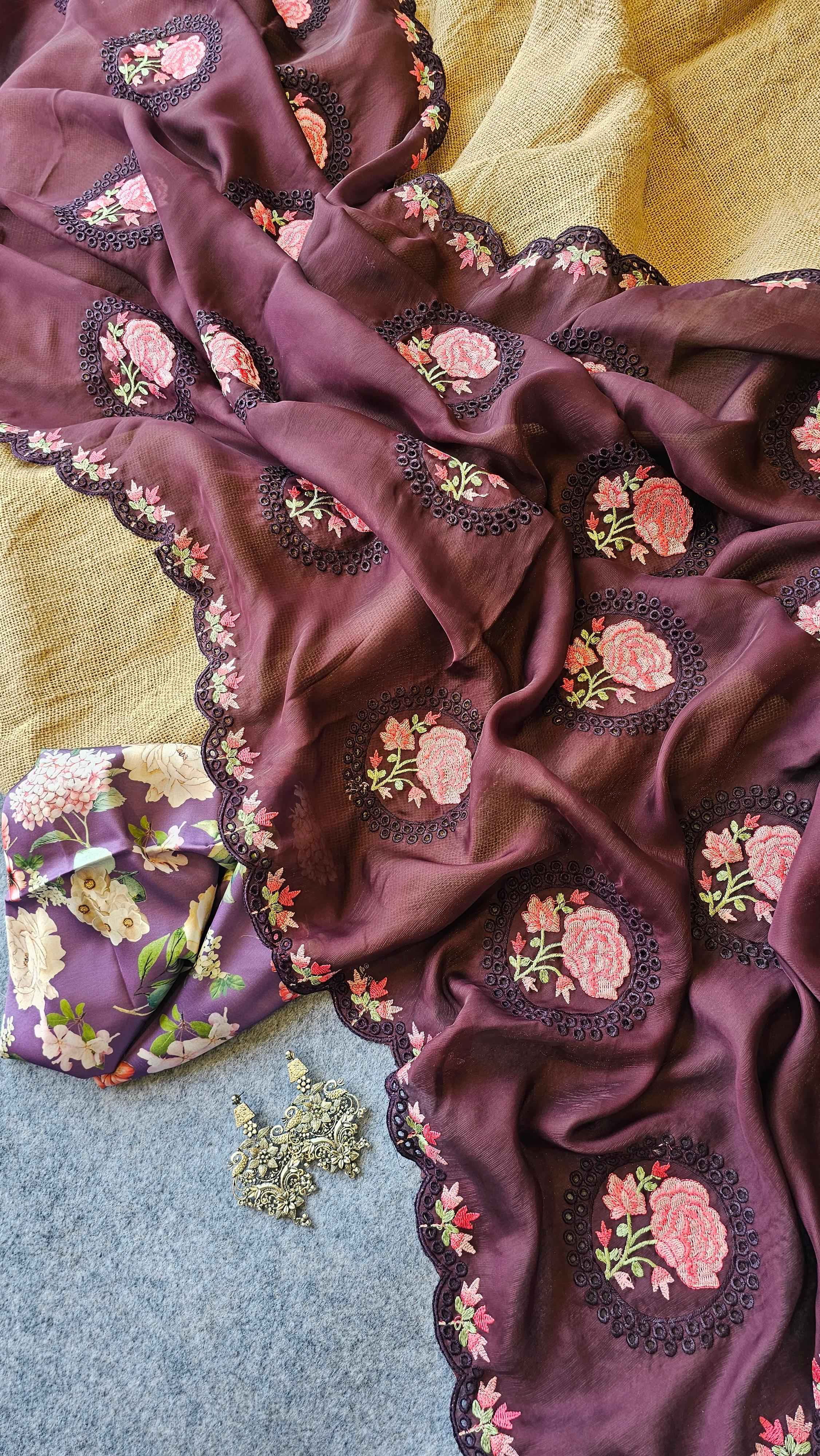 PURE SATTIN SIMMER SILK WITH ZARI SAREE AT WHOLESALE PRICE