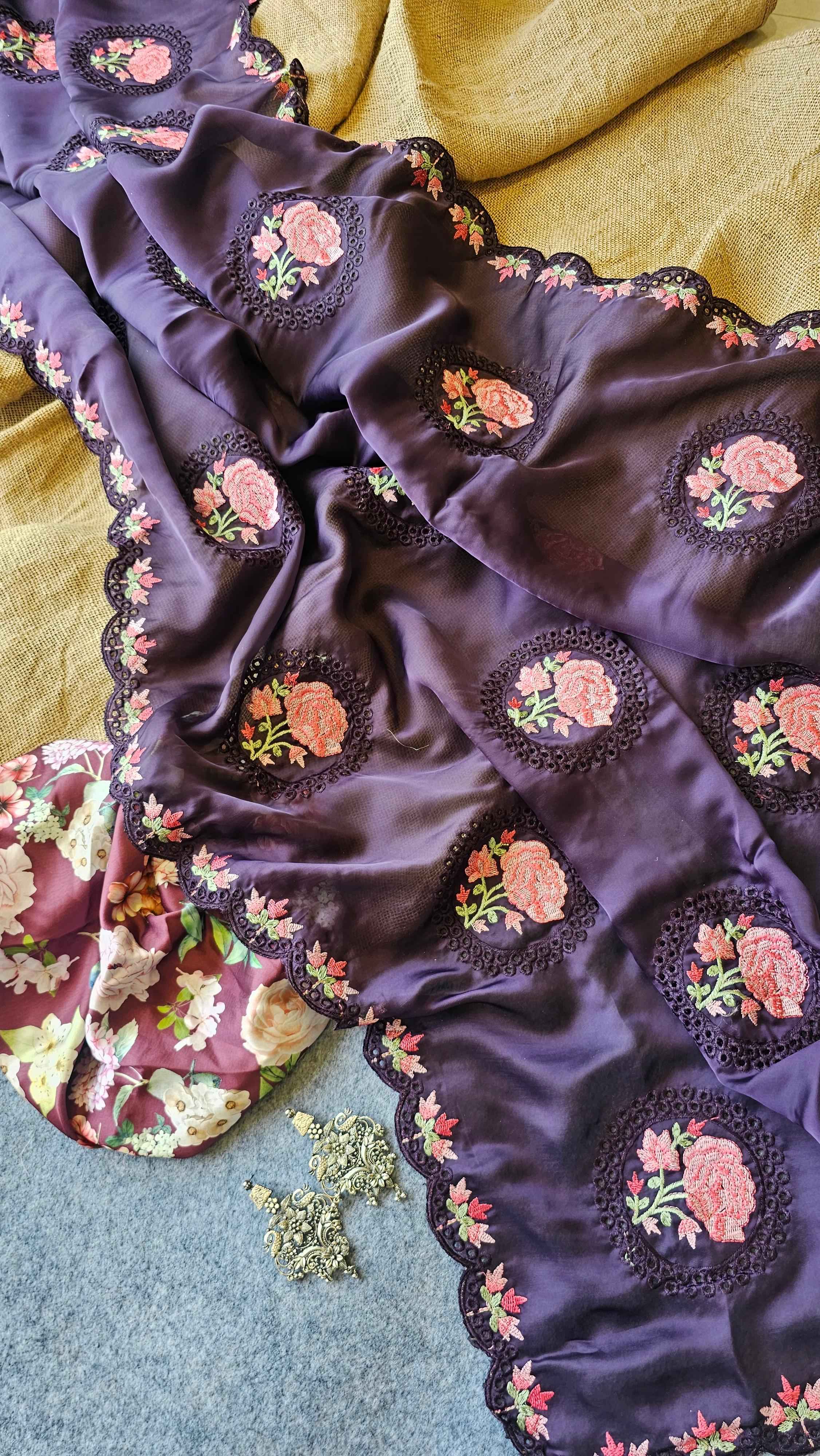 PURE SATTIN SIMMER SILK WITH ZARI SAREE AT WHOLESALE PRICE