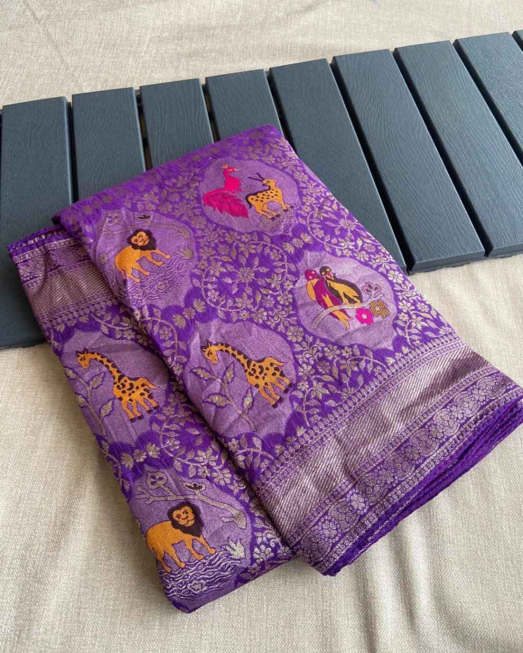 PURE SOFT BANARASI MATKA SILK ANCHIPURAM WEAVING SAREE AT WHOLESALE PRICE