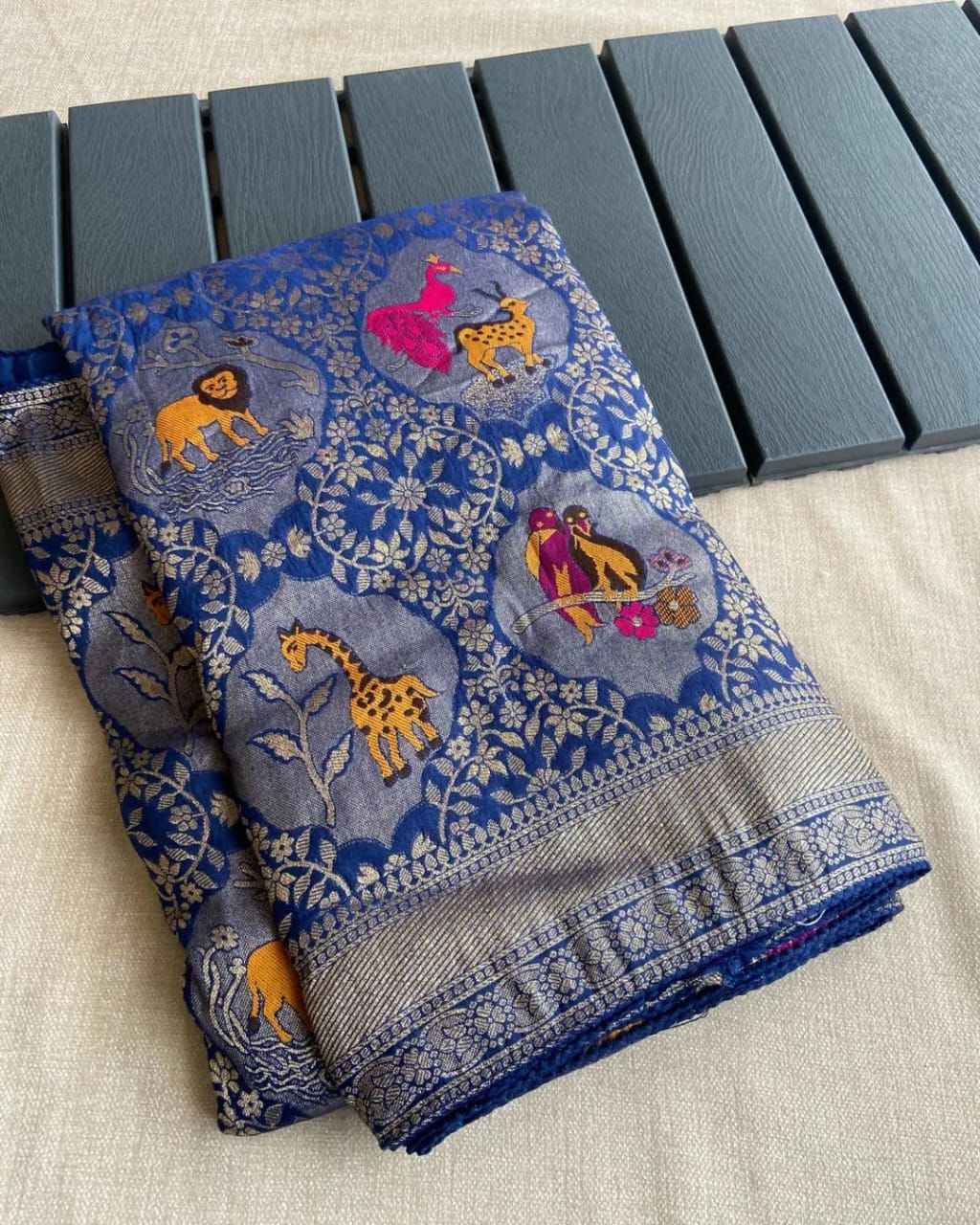 PURE SOFT BANARASI MATKA SILK ANCHIPURAM WEAVING SAREE AT WHOLESALE PRICE