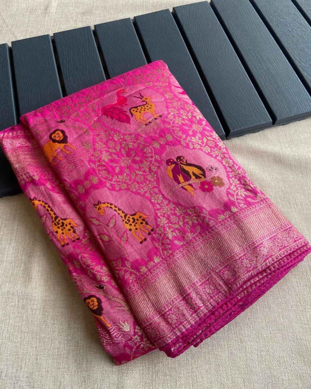 PURE SOFT BANARASI MATKA SILK ANCHIPURAM WEAVING SAREE AT WHOLESALE PRICE