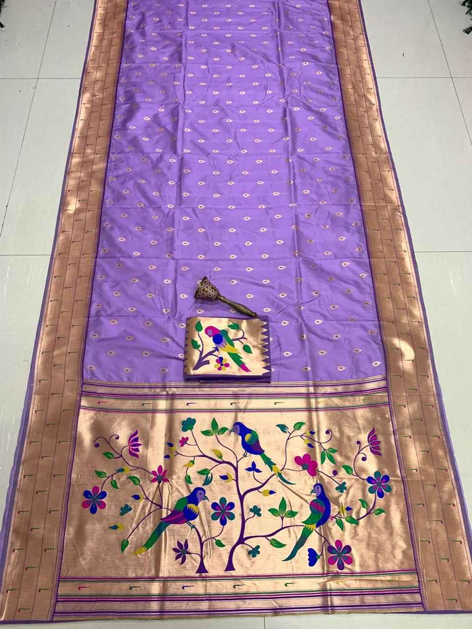 PURE SOFT KANCHIVRAM PETHANI HEAVY MINA ZARI WEAVING SILK AT WHOLESALE PRICE