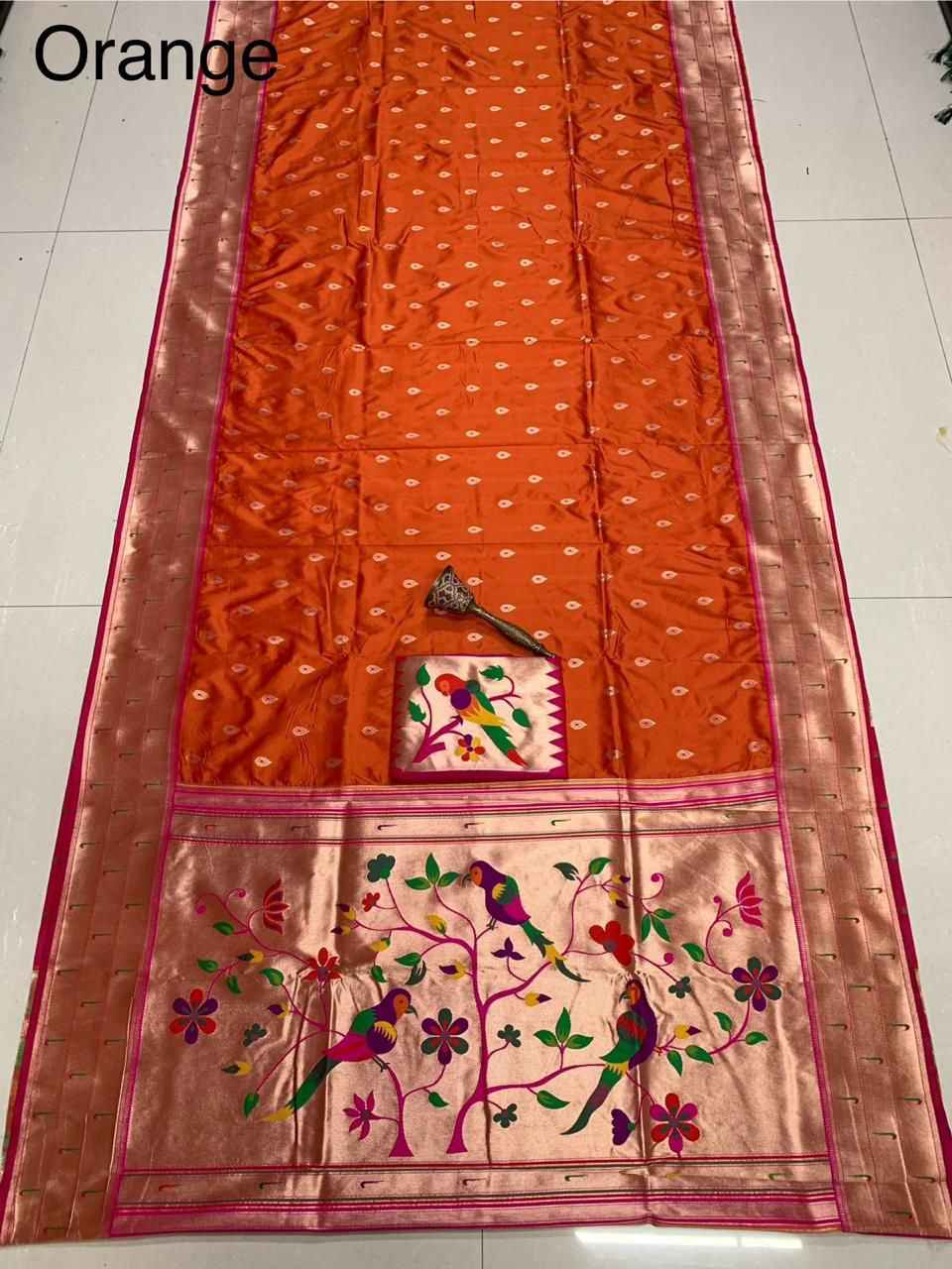 PURE SOFT KANCHIVRAM PETHANI HEAVY MINA ZARI WEAVING SILK AT WHOLESALE PRICE
