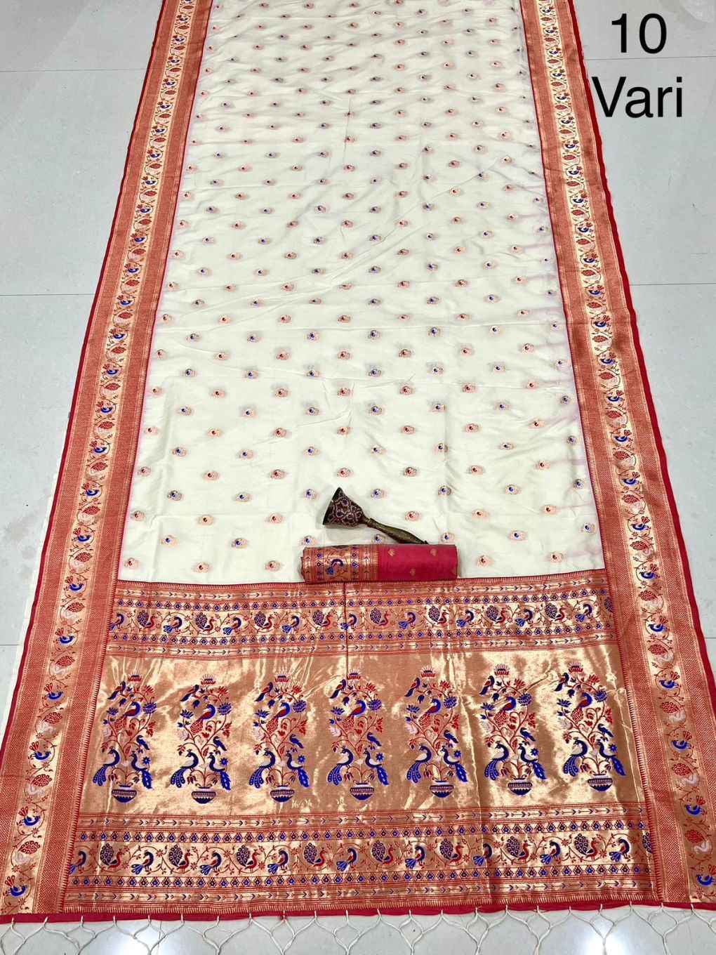 PURE SOFT KANCHIVRAM PETHANI SILK 10 YARD SAREE AT WHOLESALE PRICE