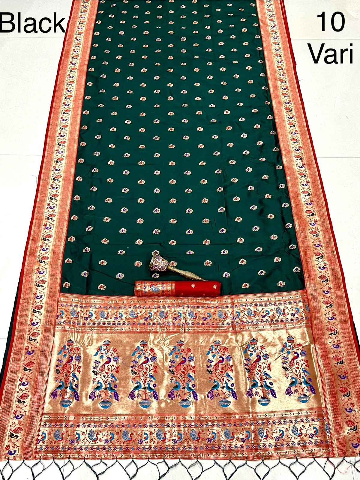 PURE SOFT KANCHIVRAM PETHANI SILK 10 YARD SAREE AT WHOLESALE PRICE