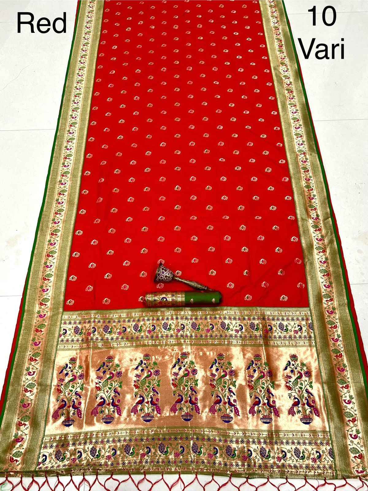 PURE SOFT KANCHIVRAM PETHANI SILK 10 YARD SAREE AT WHOLESALE PRICE