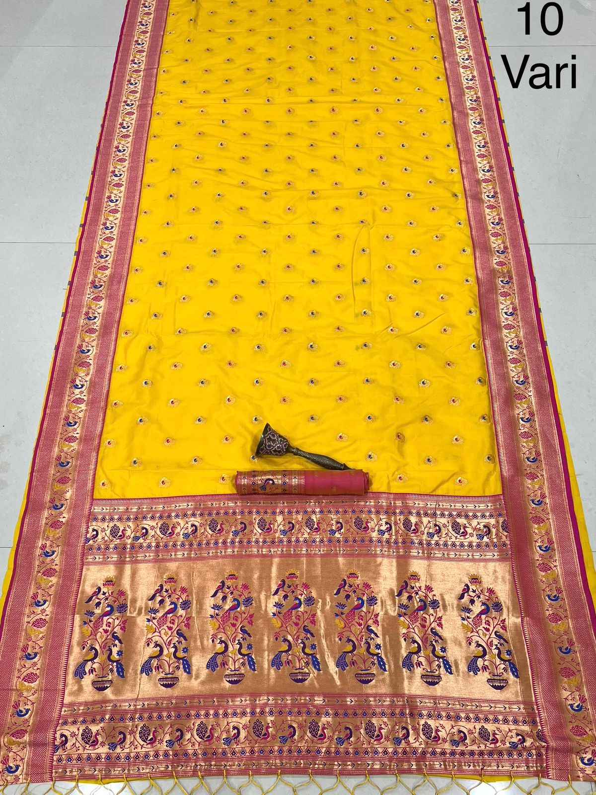 PURE SOFT KANCHIVRAM PETHANI SILK 10 YARD SAREE AT WHOLESALE PRICE