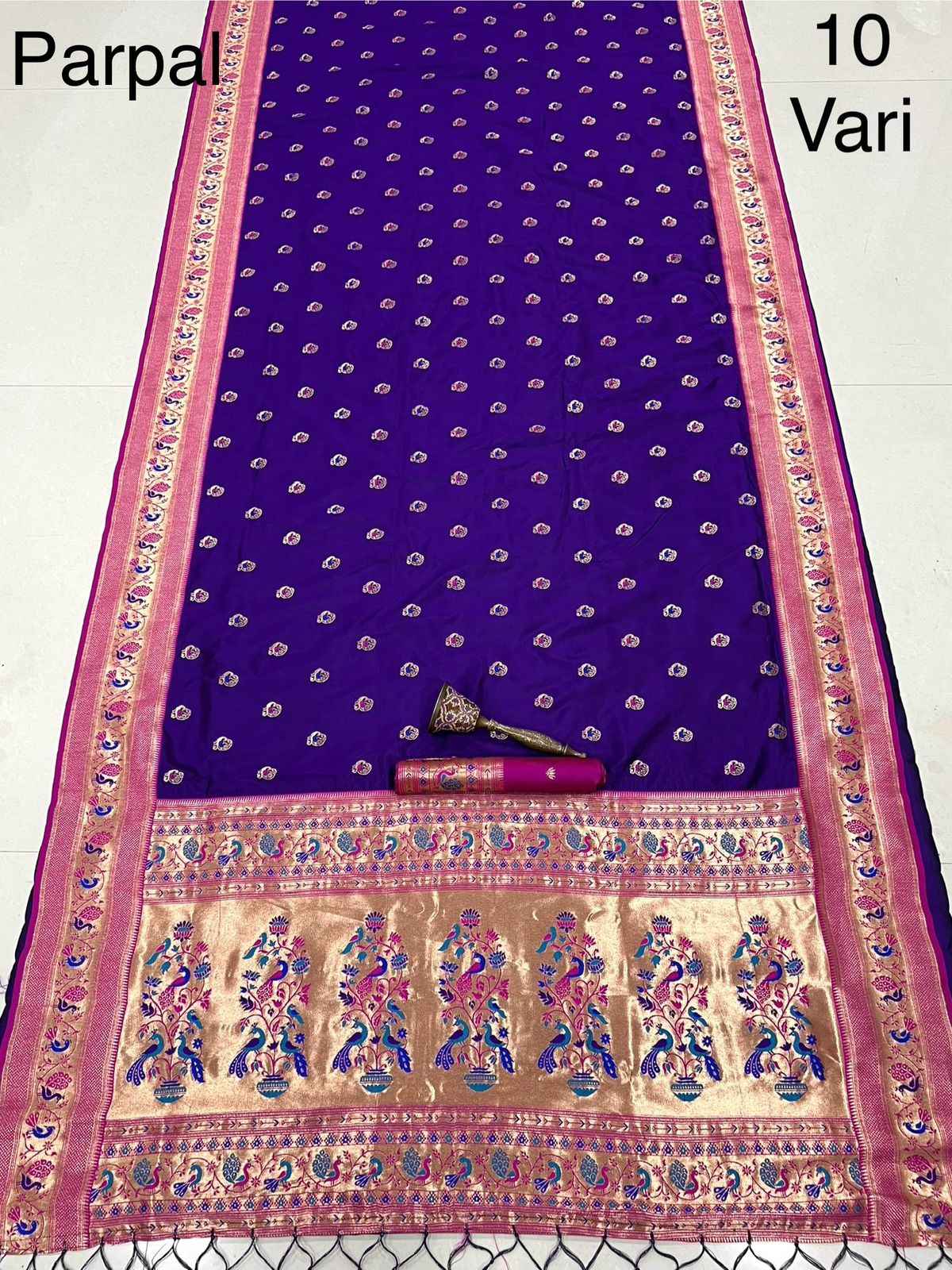 PURE SOFT KANCHIVRAM PETHANI SILK 10 YARD SAREE AT WHOLESALE PRICE