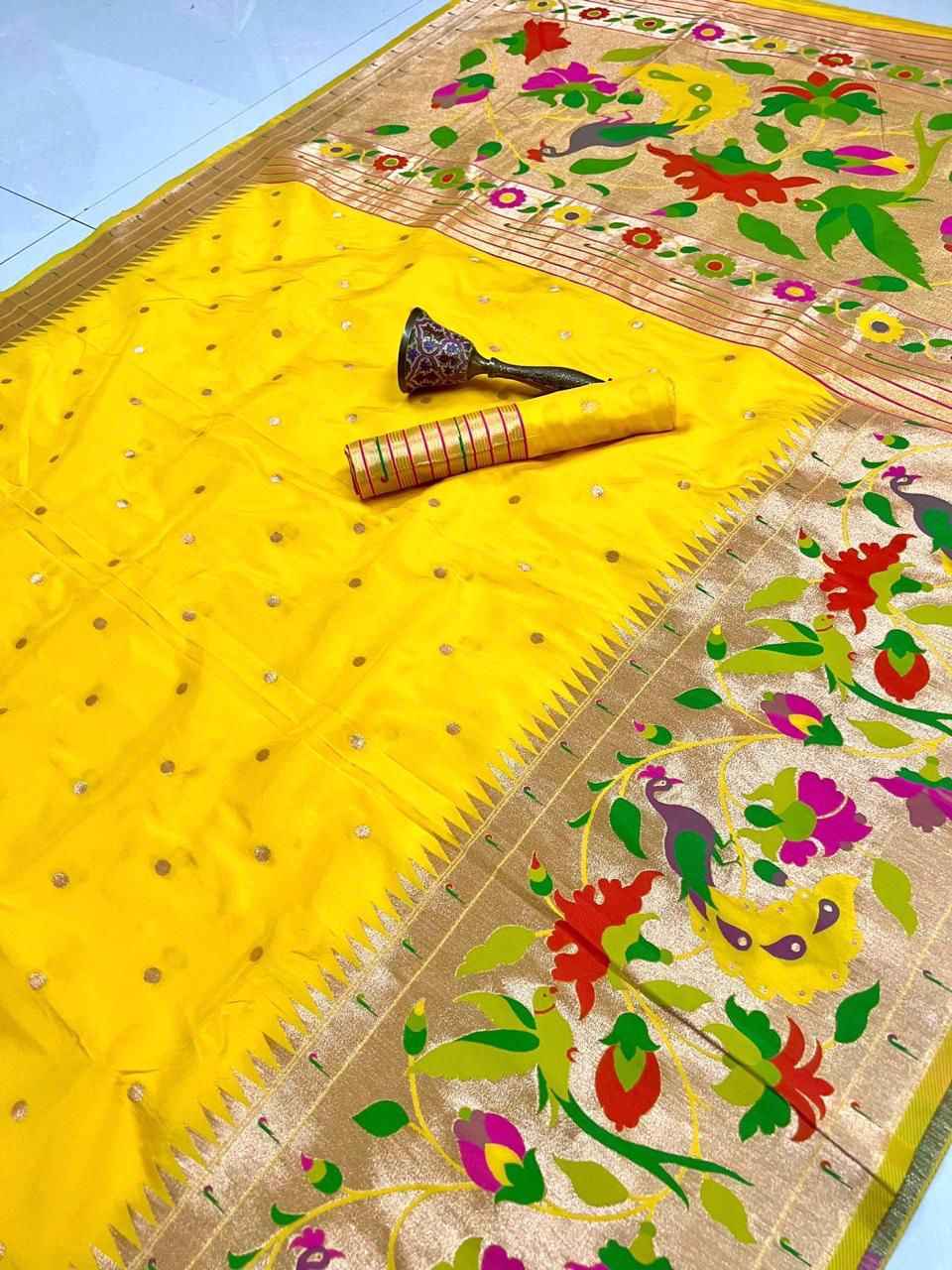 PURE SOFT KANCHIVRAM  PETHANI SILK BIG BORDER SAREE AT WHOLESALE PRICE