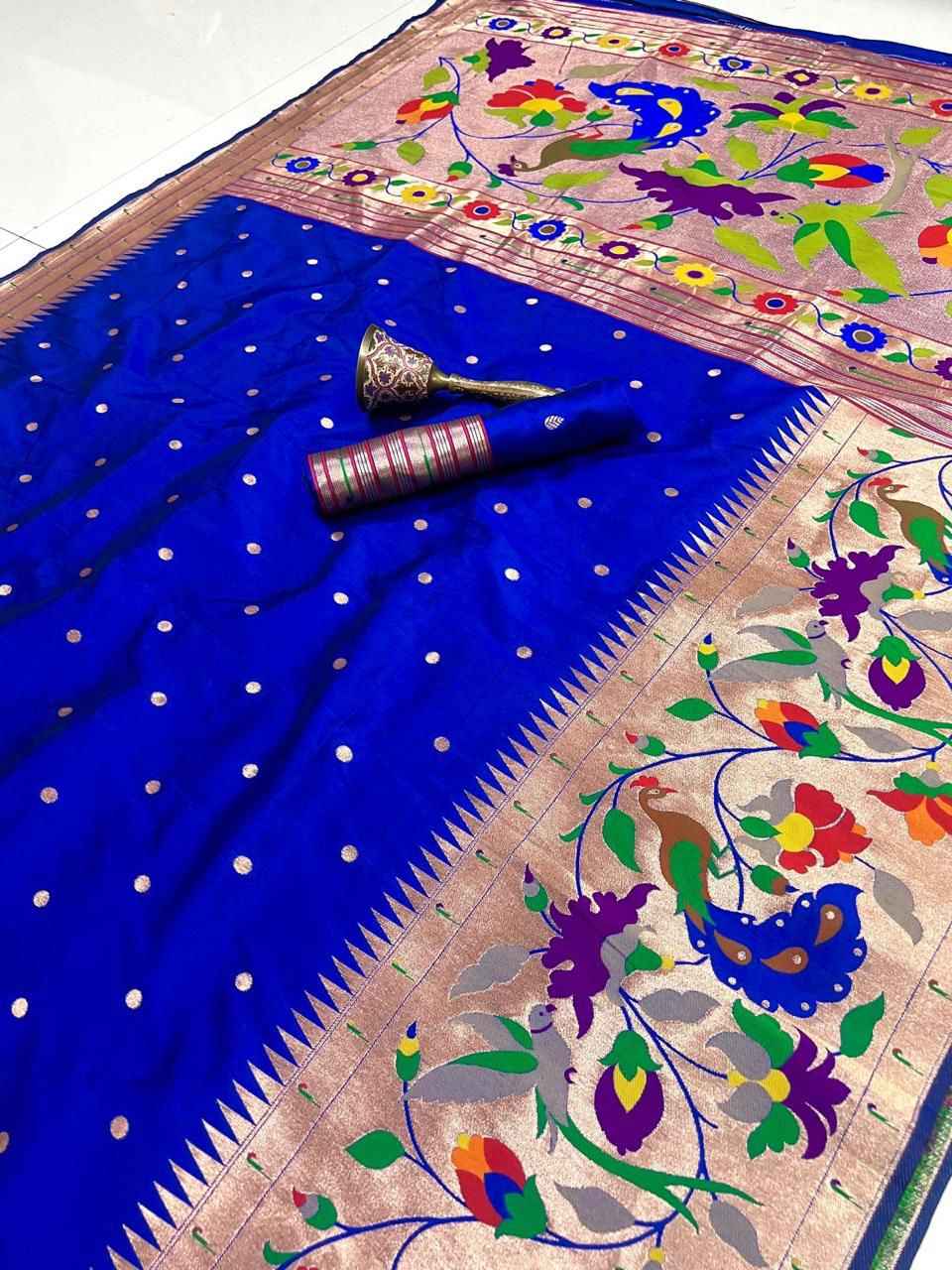 PURE SOFT KANCHIVRAM  PETHANI SILK BIG BORDER SAREE AT WHOLESALE PRICE