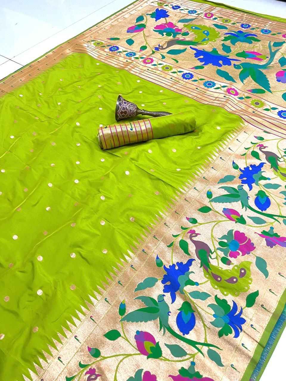 PURE SOFT KANCHIVRAM  PETHANI SILK BIG BORDER SAREE AT WHOLESALE PRICE
