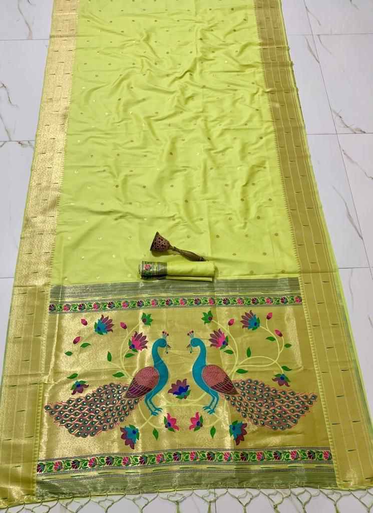 PURE SOFT KANCHIVRAM  PETHANI SILK MINA ZARI WEAVING SAREE AT WHOLESALE PRICE