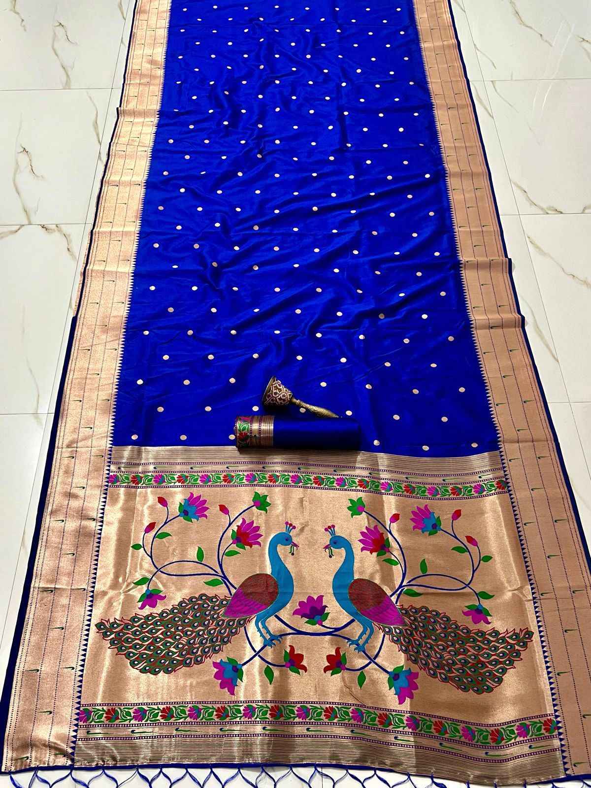 PURE SOFT KANCHIVRAM  PETHANI SILK MINA ZARI WEAVING SAREE AT WHOLESALE PRICE