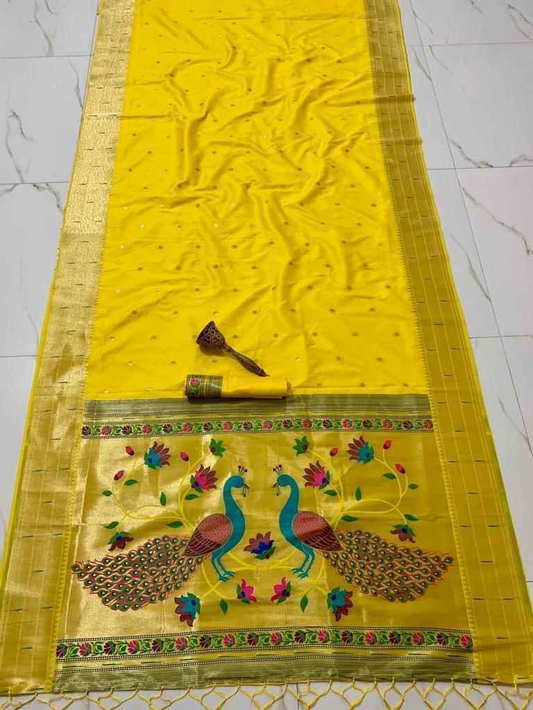 PURE SOFT KANCHIVRAM  PETHANI SILK MINA ZARI WEAVING SAREE AT WHOLESALE PRICE