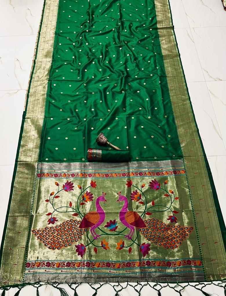 PURE SOFT KANCHIVRAM  PETHANI SILK MINA ZARI WEAVING SAREE AT WHOLESALE PRICE