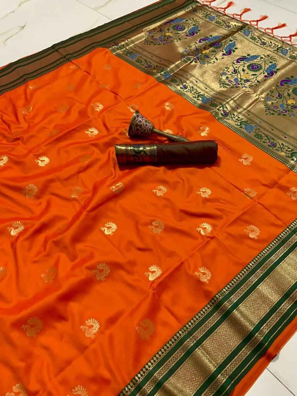 PURE SOFT KANCHIVRAM PURE ZARI PETHANI SILK SAREE AT WHOLESALE PRICE