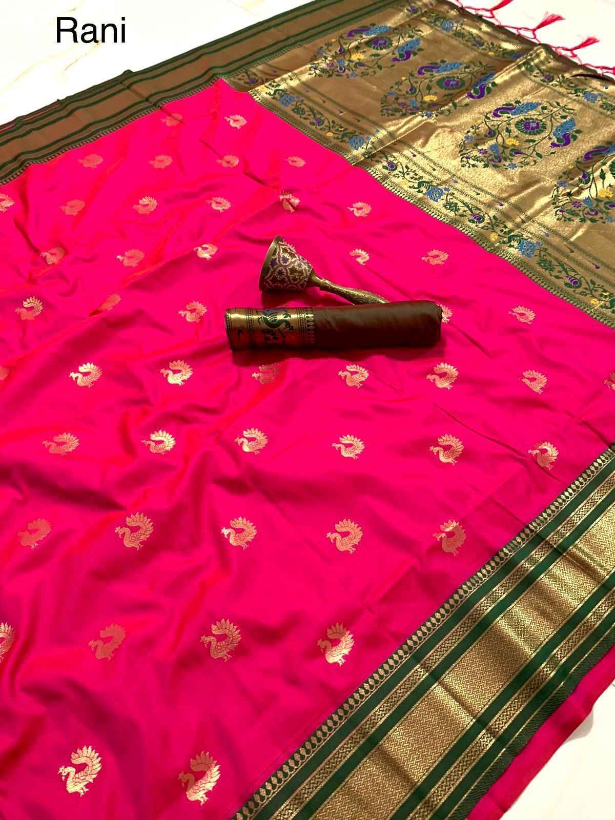PURE SOFT KANCHIVRAM PURE ZARI PETHANI SILK SAREE AT WHOLESALE PRICE
