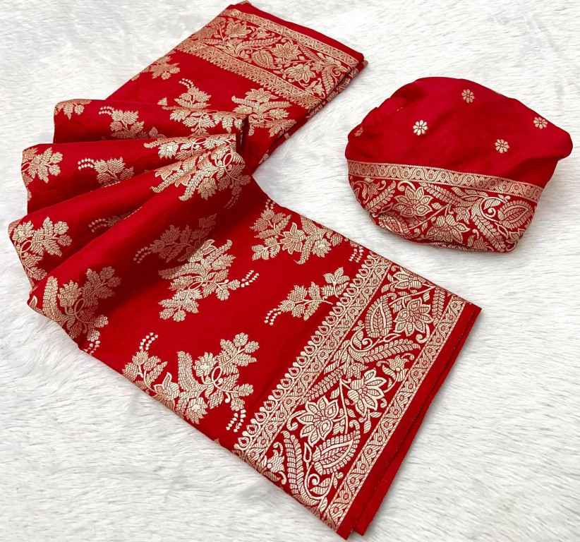 PURE SOFT KHADI DOLLA SILK  ZARI PICHWAI WOOVEN SAREE AT WHOLESALE PRICE