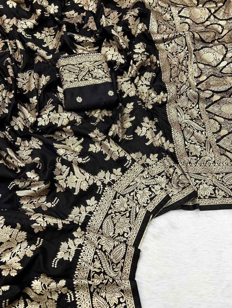 PURE SOFT KHADI DOLLA SILK  ZARI PICHWAI WOOVEN SAREE AT WHOLESALE PRICE