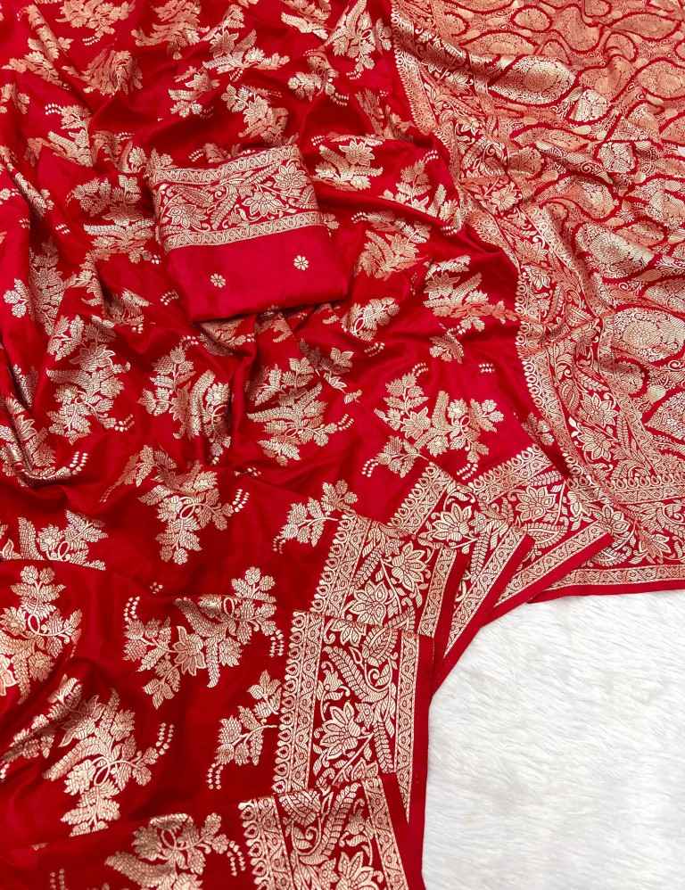 PURE SOFT KHADI DOLLA SILK  ZARI PICHWAI WOOVEN SAREE AT WHOLESALE PRICE