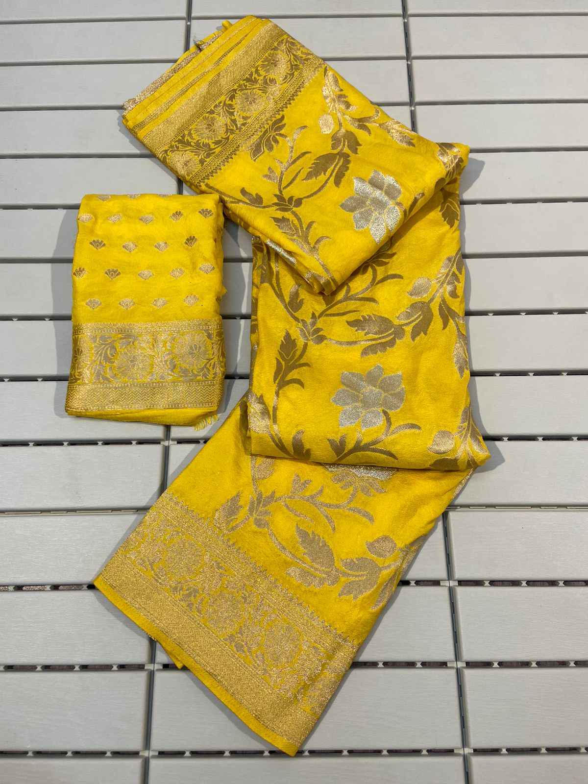 PURE SOFT KHADI GEORGETTE SILK WITH FANCY TASSELS SAREE AT WHOLESALE PRICE
