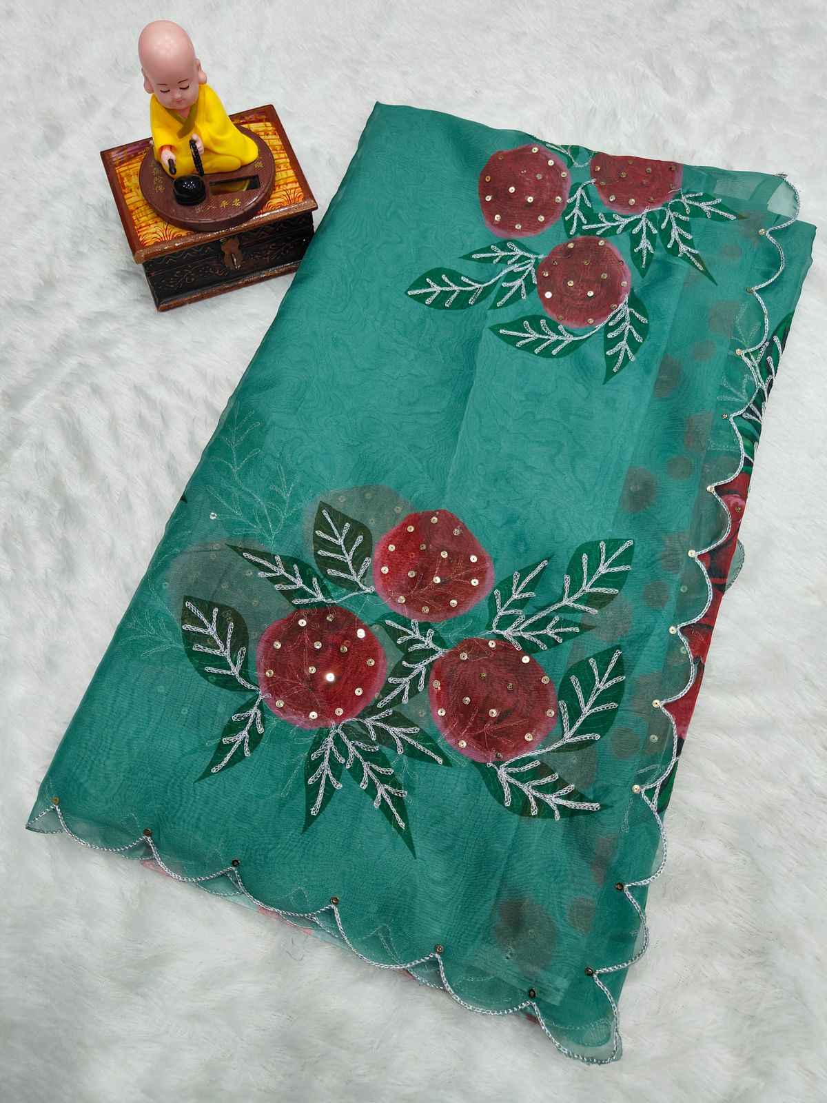 PURE SOFT TABBY ORGENZA DIGITAL PRINT SAREE AT WHOLESALE PRICE