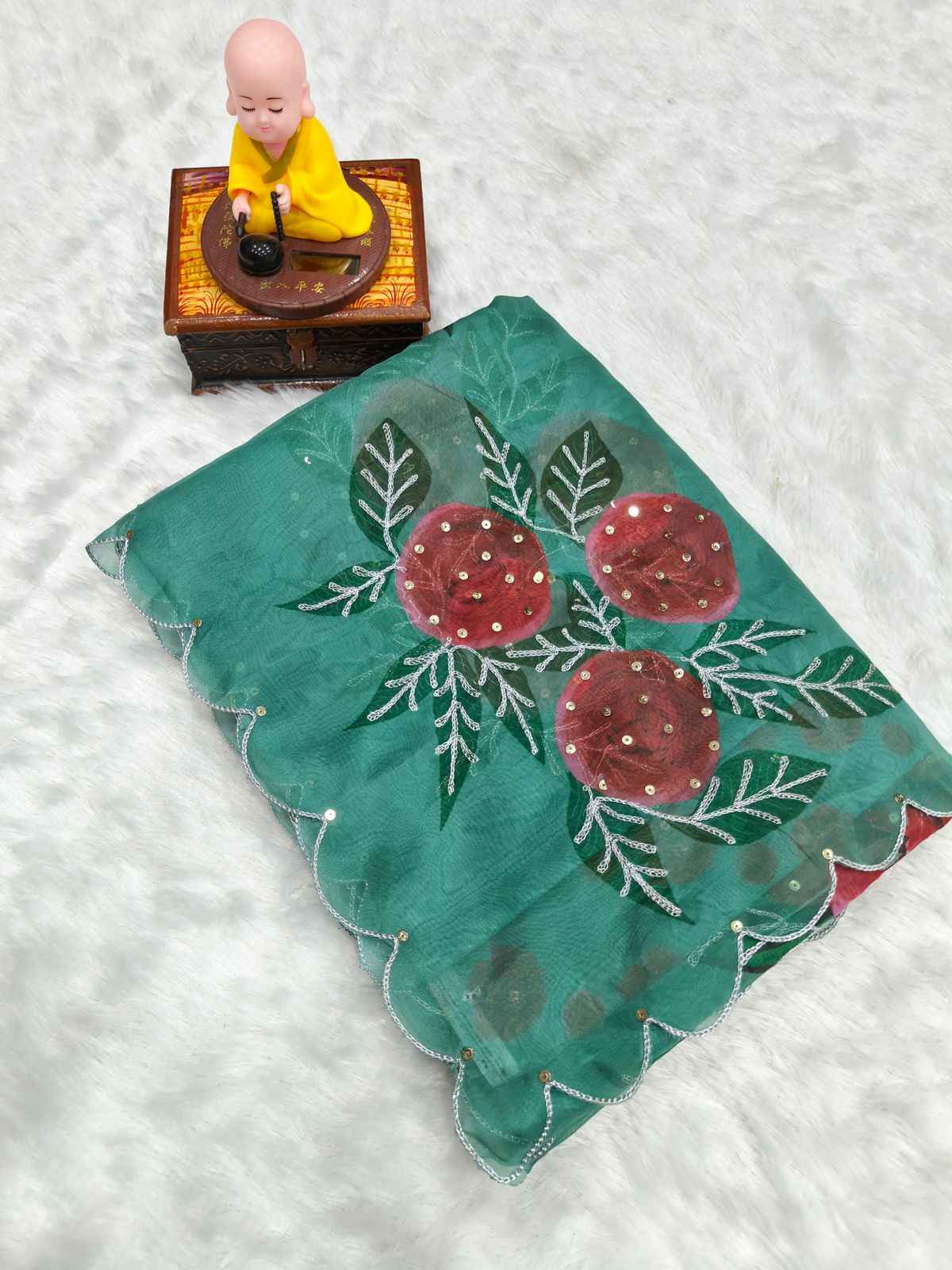 PURE SOFT TABBY ORGENZA DIGITAL PRINT SAREE AT WHOLESALE PRICE