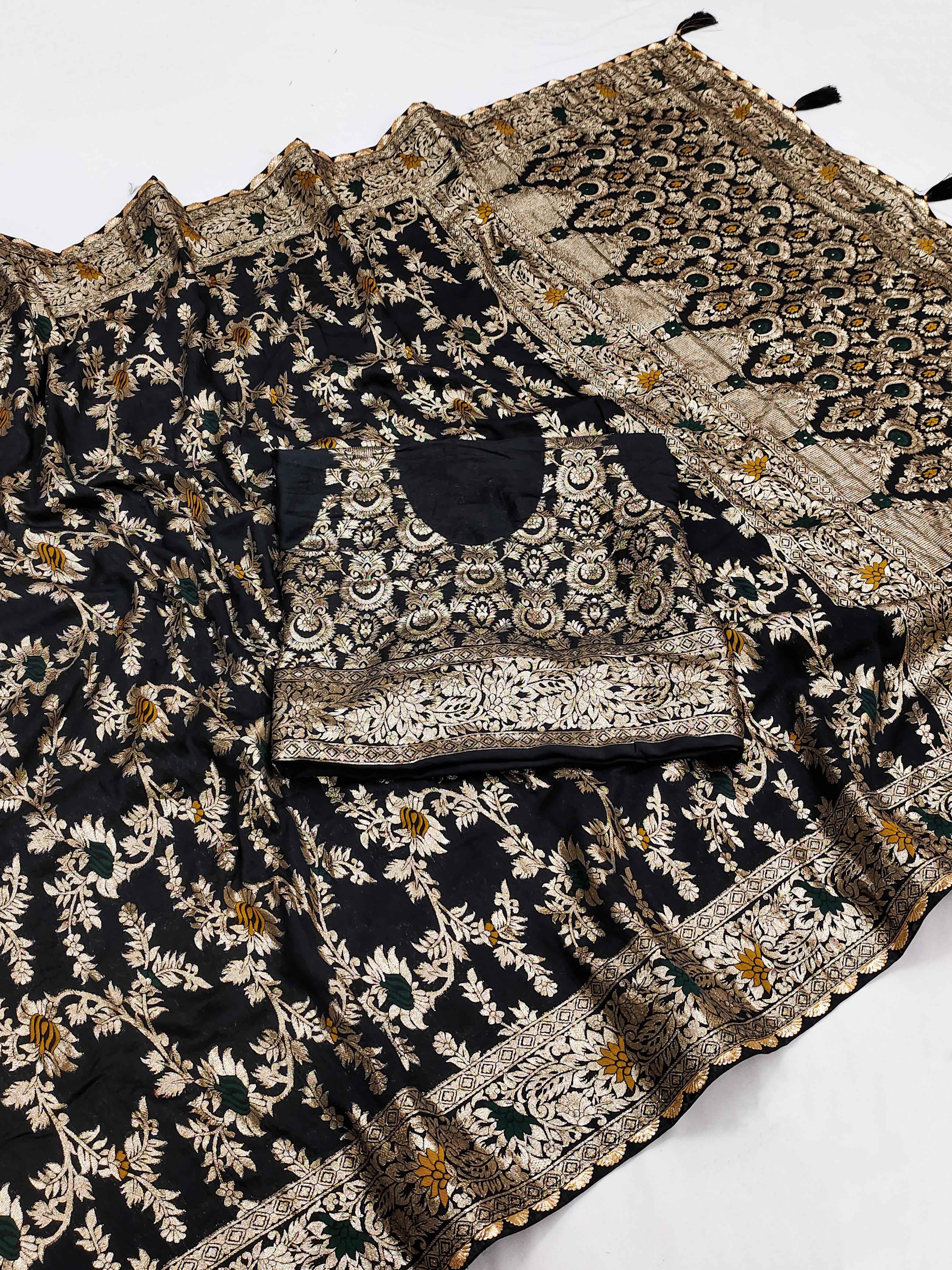 PURE VISCOSE DOLLA SILK WITH HEAVY MEENAKARI WEAVING SAREE AT WHOLESALE PRICE