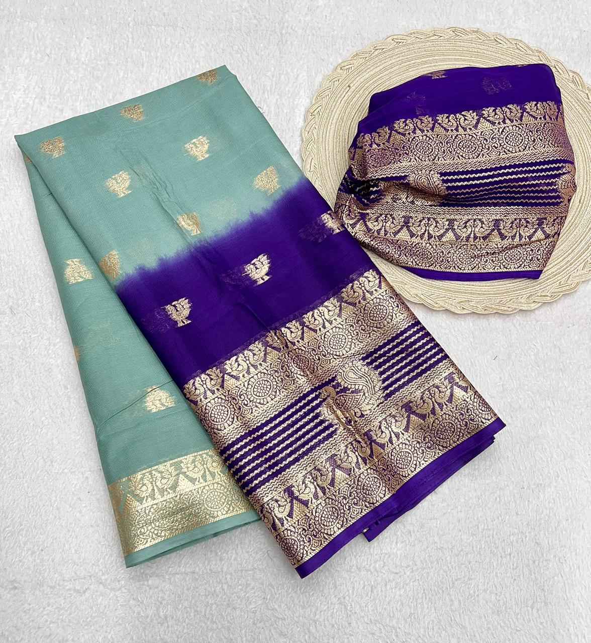 PURE VISCOSE GEORGETTE WITH BIG BORDER SAREE AT WHOLESALE PRICE