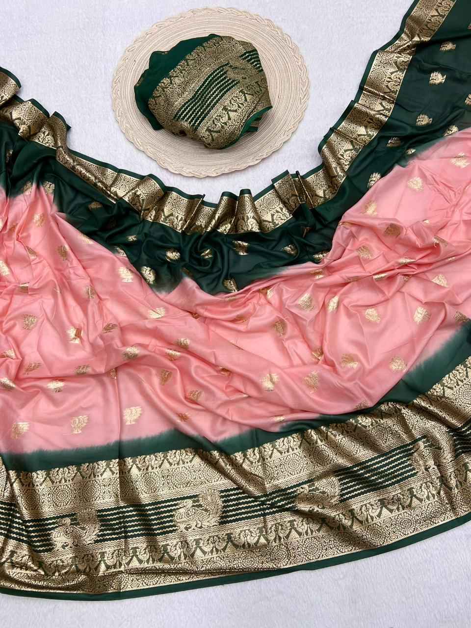 PURE VISCOSE GEORGETTE WITH BIG BORDER SAREE AT WHOLESALE PRICE