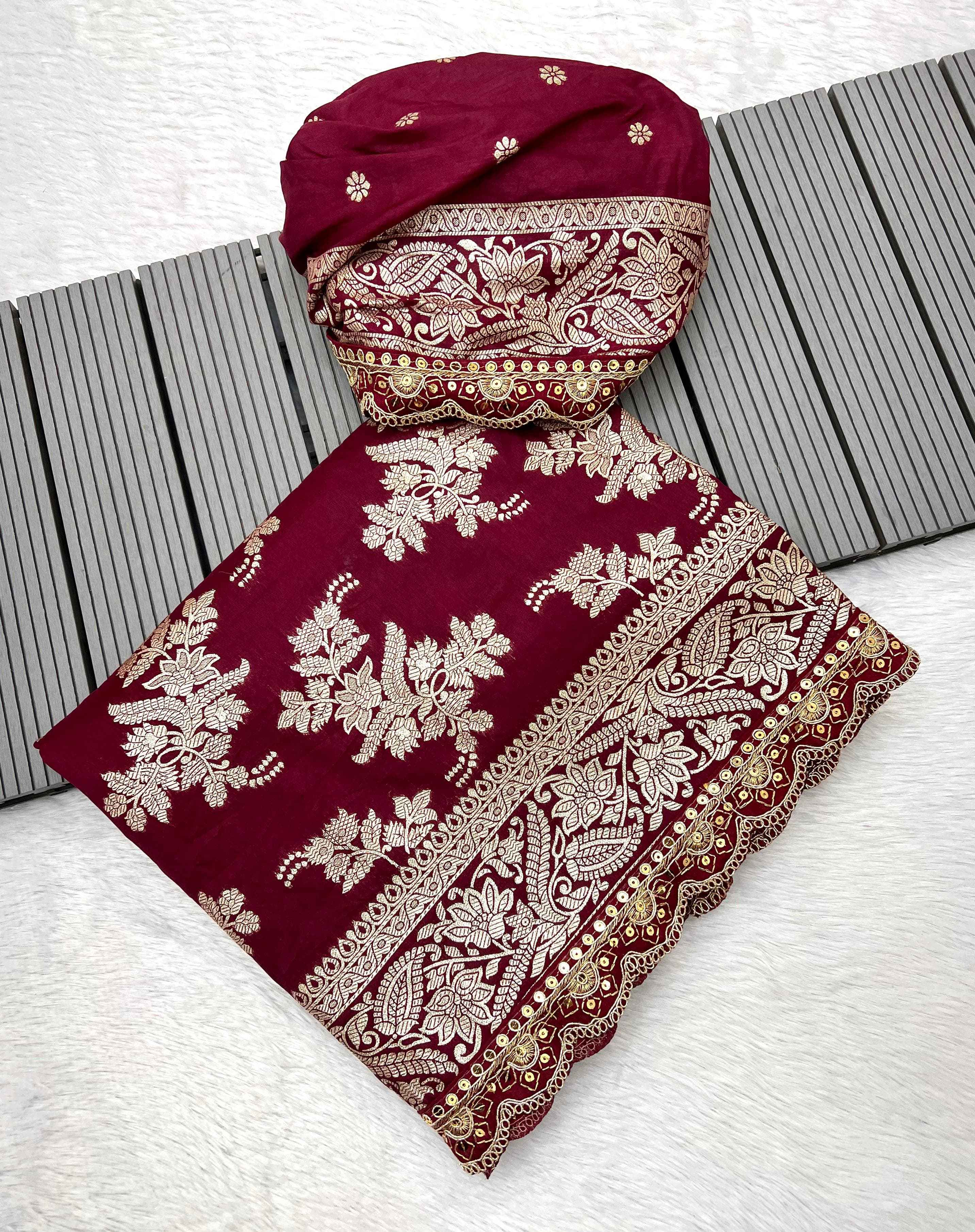 SABYASACHI DESIGNER PURE KHADI DOLA COTTON SAREE AT WHOLESALE PRICE