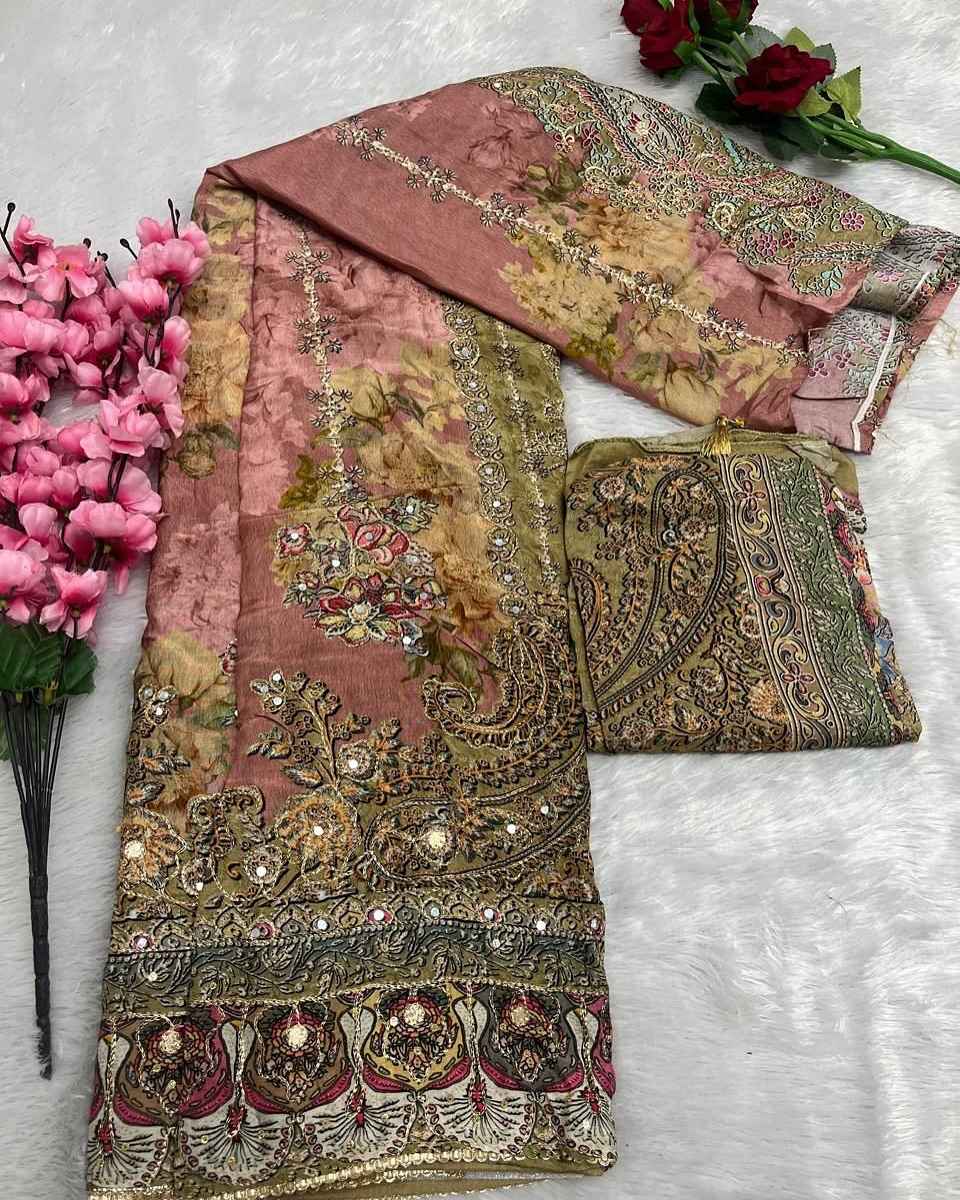 SHREE FAB D NO KT - 198 PURE VISCOUS MASLIN DIGITAL PRINT DRESS MATERIAL AT WHOLESALE PRICE