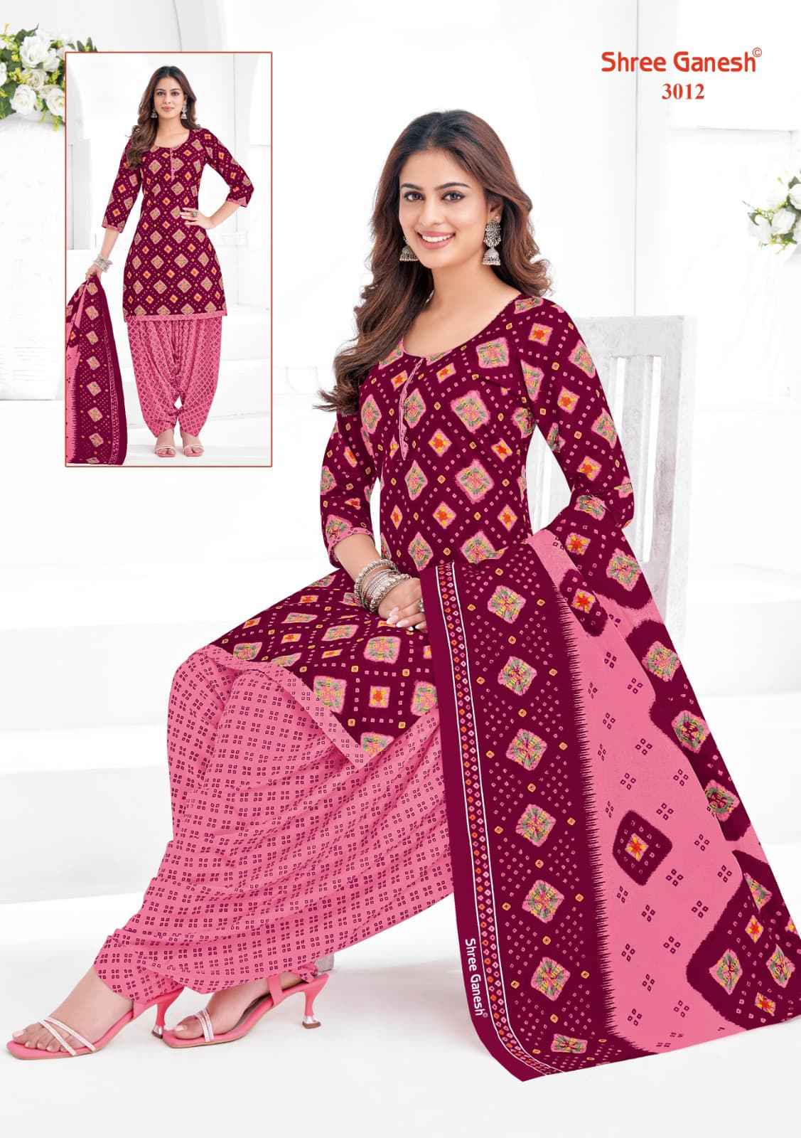 SHREE GANESH HANSIKA SPECIAL VOL-01 PURE COTTON PRINTED DRESS MATERIAL AT WHOLESALE PRICE